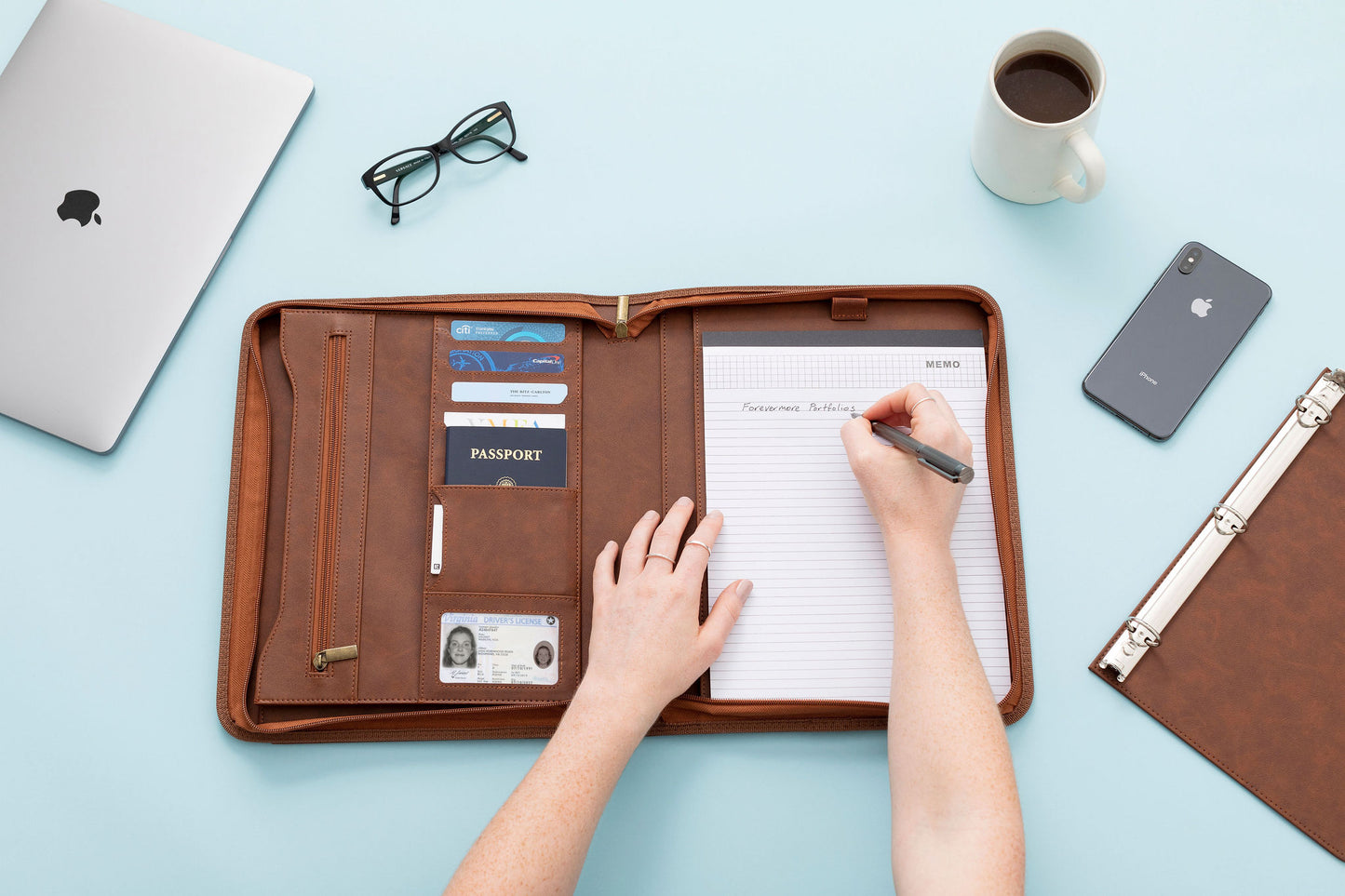 Portfolio with Removable 3-Ring